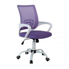 BF2101-S (with relax) Office Chair White Steel Base/Purple Mesh 1pcs