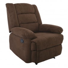 JULIA Πολυθρόνα Relax Σαλονιού - Καθιστικού, Ύφασμα Καφέ 1τμχ