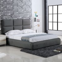 MAXIM Κρεβάτι Διπλό, για Στρώμα 160x200cm, Ύφασμα Γκρι 1τμχ MAXIM Κρεβάτι Διπλό, για Στρώμα 160x200cm, Ύφασμα Γκρι 1τμχ