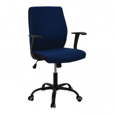 BF3900 Office Armchair Black/Blue Fabric 1pcs