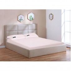 MAX Κρεβάτι Διπλό με Χώρο Αποθήκευσης, για Στρώμα 160 x200cm, Ύφασμα Απόχρωση Sand 1τμχ