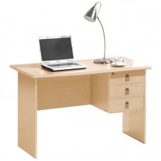 SIGNAL Desk 120x60x75 3-Drawers Sonoma 1pcs