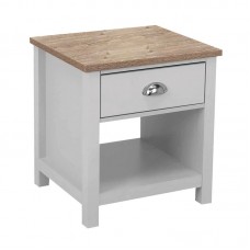 LUXOR Κομοδίνο Απόχρωση Sonoma - Άσπρο 1τμχ