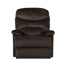 LUISA Πολυθρόνα Relax Σαλονιού - Καθιστικού Σκούρο Καφέ Velure 1τμχ