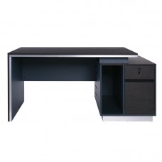 ADVANCE Desk 180x80 Dark Walnut/Grey 1pcs