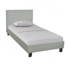 WILTON Κρεβάτι Μονό, για Στρώμα 90x190cm, Ύφασμα Απόχρωση Grey Stone 1τμχ