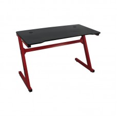 GAMING Desk 120x60x75cm Τype Carbon/Red Steel 1pcs