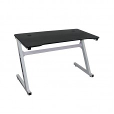 GAMING Desk 120x60x75cm Τype Carbon/White Steel 1pcs