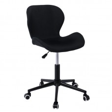 DOT Office Chair Black Fabric 2pcs