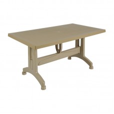 LUMAR Table 140x80 PP Cappuccino 1pcs