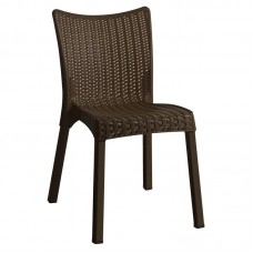 DORET Chair PP Dark Brown (Alu Leg) 1pcs