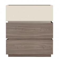 VANITY Συρταριέρα, με 3 Συρτ. Αποχρώσεων Sonoma Oak & Cream, με Αποσπώμενα χρωματικά Μέρη 1τμχ