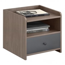 ORIENT Κομοδίνο με 1 Συρτάρι, Απόχρωση Sonoma Oak-Grey 1τμχ