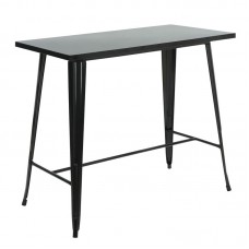 RELIX Τραπέζι Bar Μέταλλο Βαφή Μαύρο 1τμχ