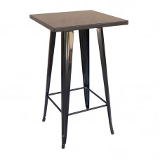 RELIX Τραπέζι Bar Μέταλλο Βαφή Μαύρο 1τμχ