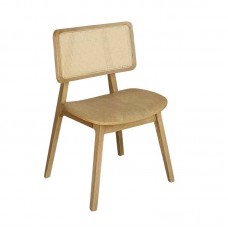 LORIAN Καρέκλα Τραπεζαρίας, Απόχρωση Φυσικό 2τμχ