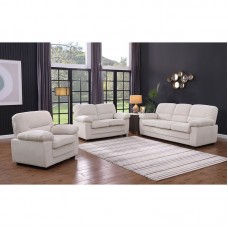 VEGAS Set Σαλόνι - Καθιστικό Πολυθρόνα-2Θέσιος-3Θέσιος, Ύφασμα Κοτλέ Μπεζ 1τμχ