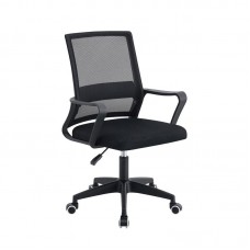 BF2112 Πολυθρόνα Γραφείου Ύφασμα Μαύρο Mesh 1τμχ