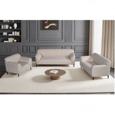 VICTORIA Set Σαλόνι-Καθιστικό Πολυθρόνα-2Θέσιος-3Θέσιος, Ύφασμα Μπεζ 1τμχ