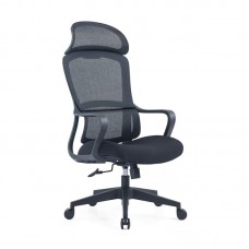 BF3010 Πολυθρόνα Γραφείου Διευθυντή, Mesh Μαύρο, Ύφασμα Μαύρο 1τμχ