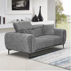 SEVILLE Kαναπές 2Θέσιος Σαλονιού - Καθιστικού, Teddy Ύφασμα Σκούρο Γκρι 1τμχ