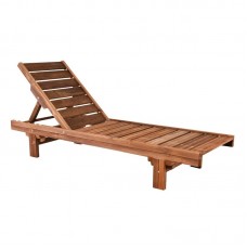 LUGANO Ξαπλώστρα Εμποτισμού Pine, Απόχρωση Καρυδί 1τμχ