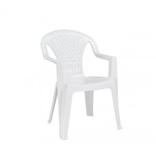 PORTOFINO Plastic Stacking Armchair White 1pcs