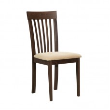 CORINA Chair Dark Walnut/Pvc Ecru 2pcs