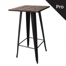 RELIX Wood Dark Oak Τραπέζι BAR Μέταλλο Βαφή Antique Black 1τμχ RELIX Wood Dark Oak Τραπέζι BAR Μέταλλο Βαφή Antique Black 1τμχ