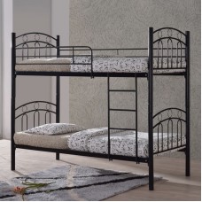 DECKER Double Deck Bed 90x200 Metal Black 1pcs