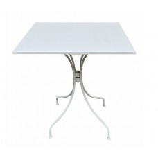 PARK Table 70x70cm Steel White 1pcs