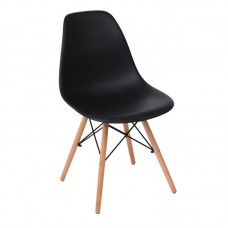 ART Wood Chair PP Black 4pcs