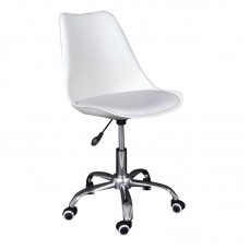 MARTIN Office Chair PP/Pu White (assembled cushion) 2pcs
