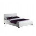 WILTON Κρεβάτι Διπλό, για Στρώμα 160x200cm, PU Άσπρο 1τμχ