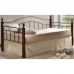 VINCENT Daybed Κρεβάτι Μονό Μέταλλο Βαφή Μαύρο, Ξύλο Καρυδί 1τμχ VINCENT Daybed Κρεβάτι Μονό Μέταλλο Βαφή Μαύρο, Ξύλο Καρυδί 1τμχ