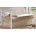VINCENT Daybed Κρεβάτι Μονό Μέταλλο Βαφή Άσπρο, Ξύλο 'Ασπρο 1τμχ