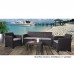 SAVANNA Set Σαλόνι Κήπου Βεράντας  K/D,  PP-UV Καφέ Μαξιλάρια Grey-White 1τμχ