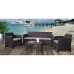 SAVANNA Set Σαλόνι Κήπου Βεράντας K/D, PP-UV Καφέ Μαξιλάρια Grey-White 1τμχ