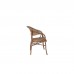 VEGERA Rattan Πολυθρόνα Dining Αλουμίνιο, Wicker Φυσικό 1τμχ