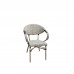 COSTA Πολυθρόνα Dining Αλουμινίου, Απόχρωση Antique Grey - Textilene Μπεζ 1τμχ COSTA Πολυθρόνα Dining Αλουμινίου, Απόχρωση Antique Grey - Textilene Μπεζ 1τμχ