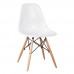 ART Wood Καρέκλα Τραπεζαρίας – Κουζίνας, Πόδια Οξιά, Κάθισμα PP Άσπρο - Πλήρως K/D 4τμχ