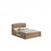 CALIBER Κρεβάτι Διπλό, για Στρώμα 160x200cm, Απόχρωση Sonoma Oak 1τμχ