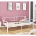QUEEN Daybed Κρεβάτι Μέταλλο Βαφή Άσπρο 1τμχ