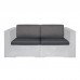 CONCRETE Set Μαξιλάρια Καναπέ Γκρι Ύφασμα Water Repellent 4 Tεμάχια 1τμχ CONCRETE Set Μαξιλάρια Καναπέ Γκρι Ύφασμα Water Repellent 4 Tεμάχια 1τμχ