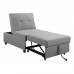 IMOLA Καρέκλα - Κρεβάτι Σαλονιού - Καθιστικού, Ύφασμα Ανοιχτό Γκρι 1τμχ