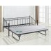 MARIN Set : Daybed (για στρώμα 90x190) + Βοηθητικό Κρεβάτι με Στρώμα 185x85 Μέταλλο Μαύρο 1τμχ MARIN Set : Daybed (για στρώμα 90x190) + Βοηθητικό Κρεβάτι με Στρώμα 185x85 Μέταλλο Μαύρο 1τμχ