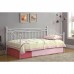 MARIN Set : Daybed με Στρώμα 90x190 + Βοηθητικό Κρεβάτι με Στρώμα 85x185 Μέταλλο Άσπρο 1τμχ