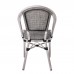 COSTA Καρέκλα Dining Αλουμινίου, Απόχρωση Antique Grey -Textilene Μπεζ 1τμχ COSTA Καρέκλα Dining Αλουμινίου, Απόχρωση Antique Grey -Textilene Μπεζ 1τμχ