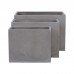 FLOWER POT-2  Set 3 τεμαχίων Cement Grey 1τμχ