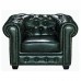 CHESTERFIELD 689 Πολυθρόνα Σαλονιού - Καθιστικού,  Δέρμα, Απόχρωση Antique Green 1τμχ